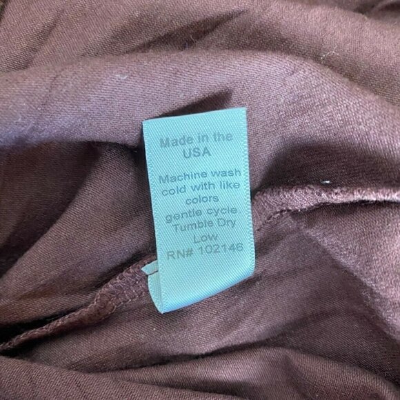 Michael Stars Dress Maroon Red Ruched Midi Small - Picture 7 of 7